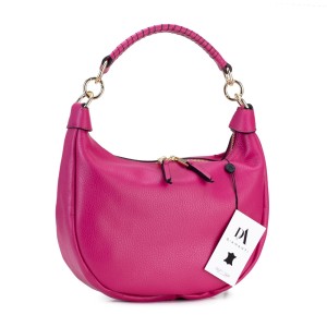 Geanta dama de umar din piele naturala DiAmanti Luna Fucsia